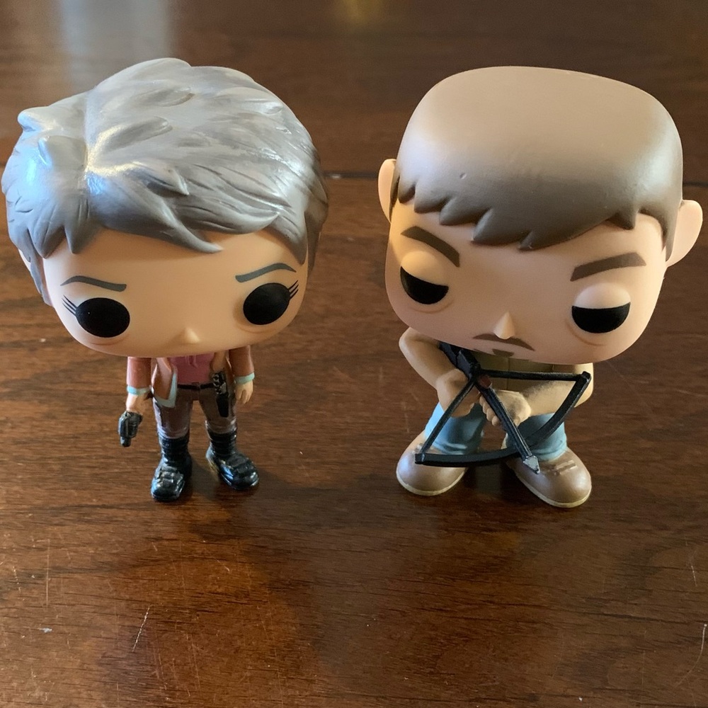 The Walking Dead - Daryl and Carol Funko Pops
